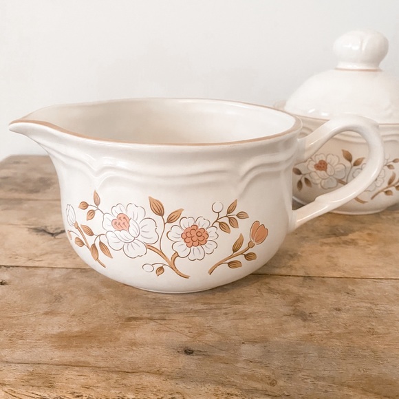 Vintage sugar/creamer stoneware The Covington Edition - Picture 2 of 12